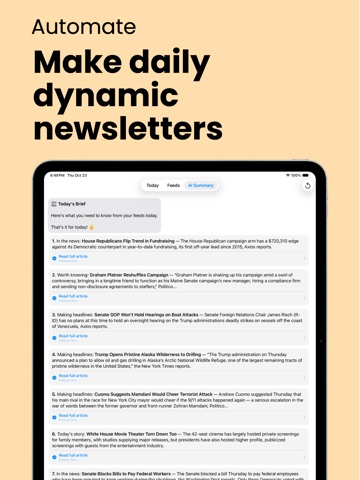 Today - RSS Reader ipad screenshot 4