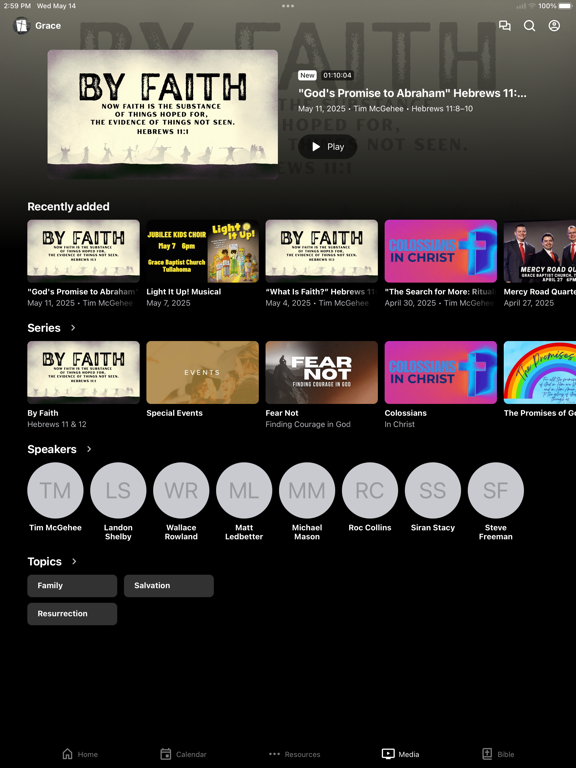 GraceInTullahoma iPad screenshot