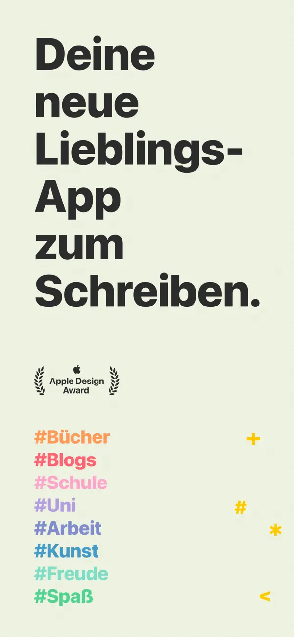 Ulysses iPhone App Screenshot 1 – Produktivität