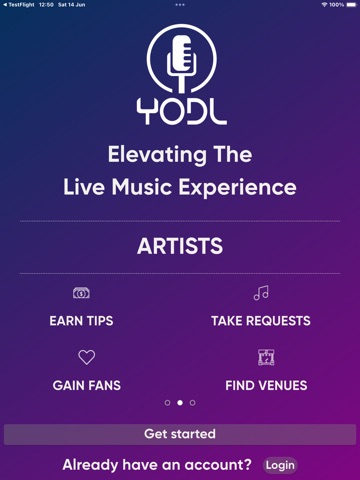 Yodl Music iPad screenshot