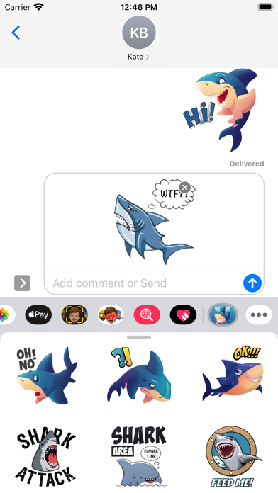 Big Shark Stickers Screenshot