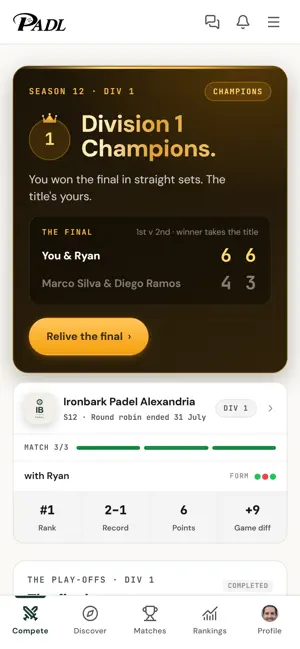 PADL: Compete, Coach, Connect screenshot 1