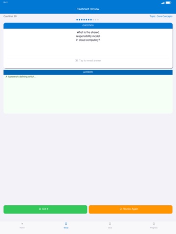 AZ-104 Azure Admin Prep iPad screenshot