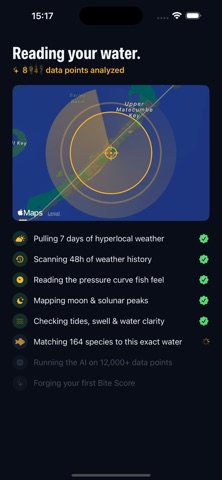 AI Fishing Forecast Fish Spots iPhone screenshot