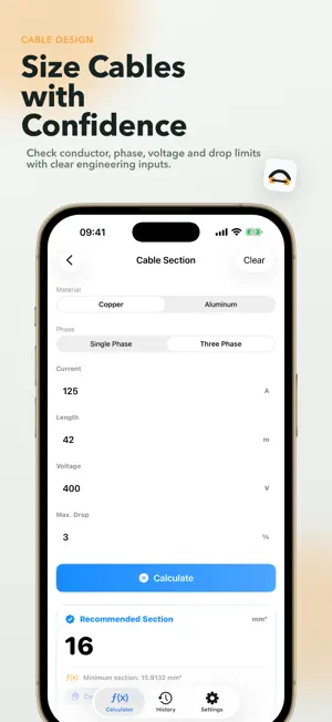 Electrical Calculator ElecCalc screenshot 1