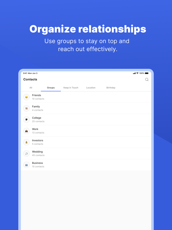 Screenshot #6 pour Dex - Rolodex and Personal CRM