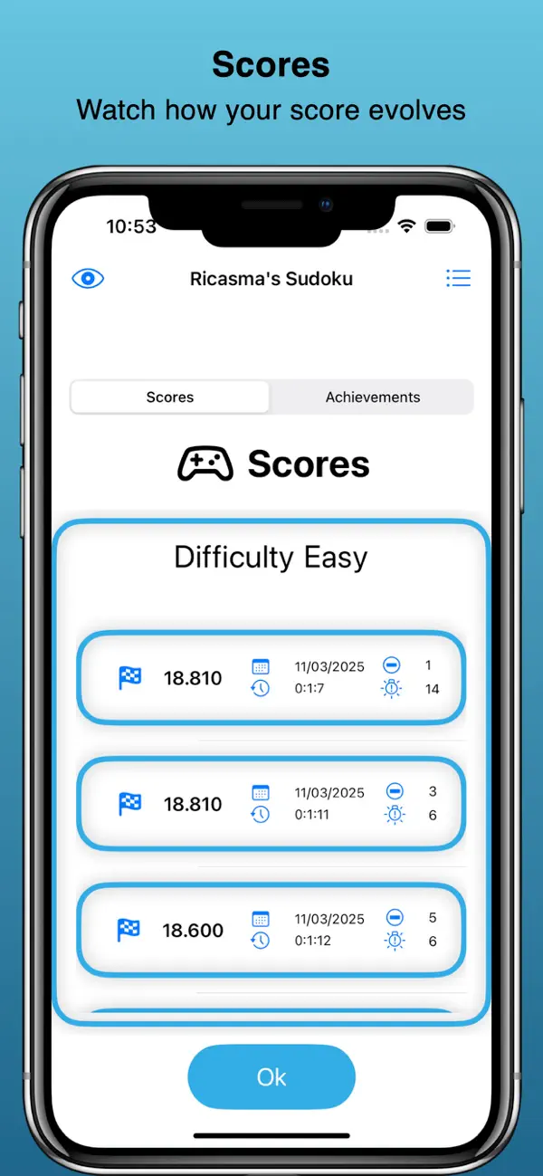 #3. Ricasma`s Sudoku (iOS) By: Ricardo Castelo Mateo