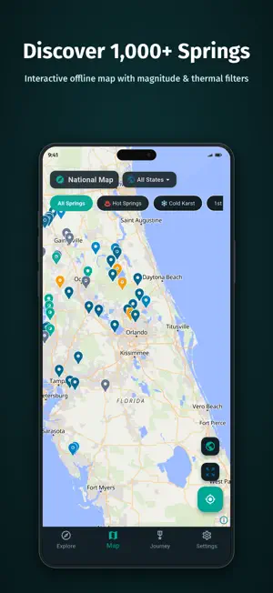 Springly: Florida Springs Map screenshot 1