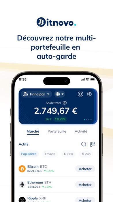 Screenshot #1 pour Bitnovo - Acheter Bitcoin