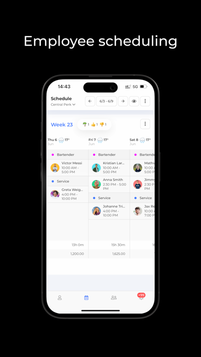 Workfeed - Work Scheduling App Screenshot