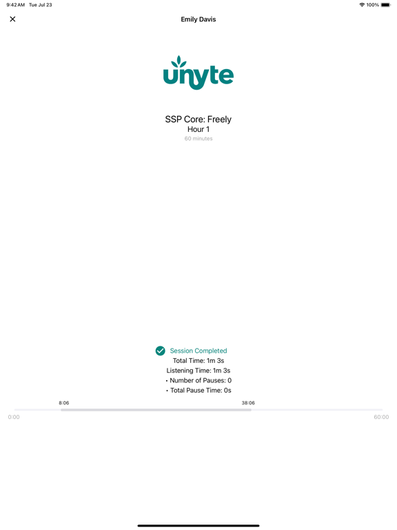 Unyte Health iPad screenshot 5 - Health & Fitness app