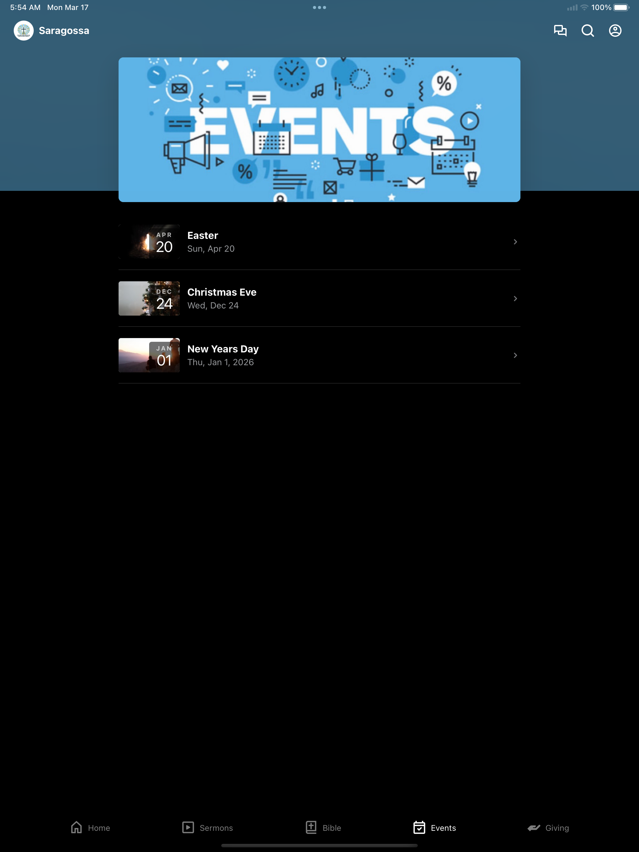 Saragossa Church App