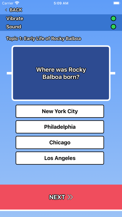 Rocky Balboa Trivia Screenshot