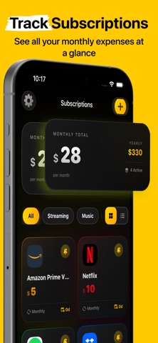 Goldiny - Subscription Tracker Screenshot 2 of 6