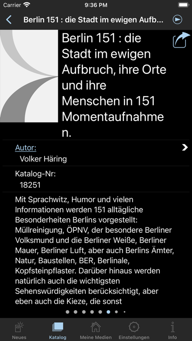 BHB Lesezeit Screenshot