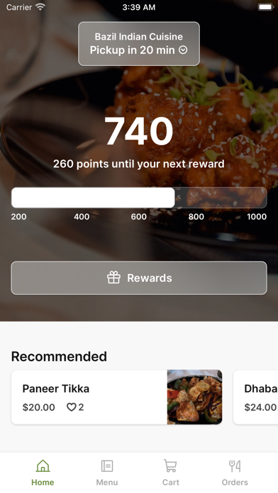 Screenshot #1 pour Bazil Indian Cuisine