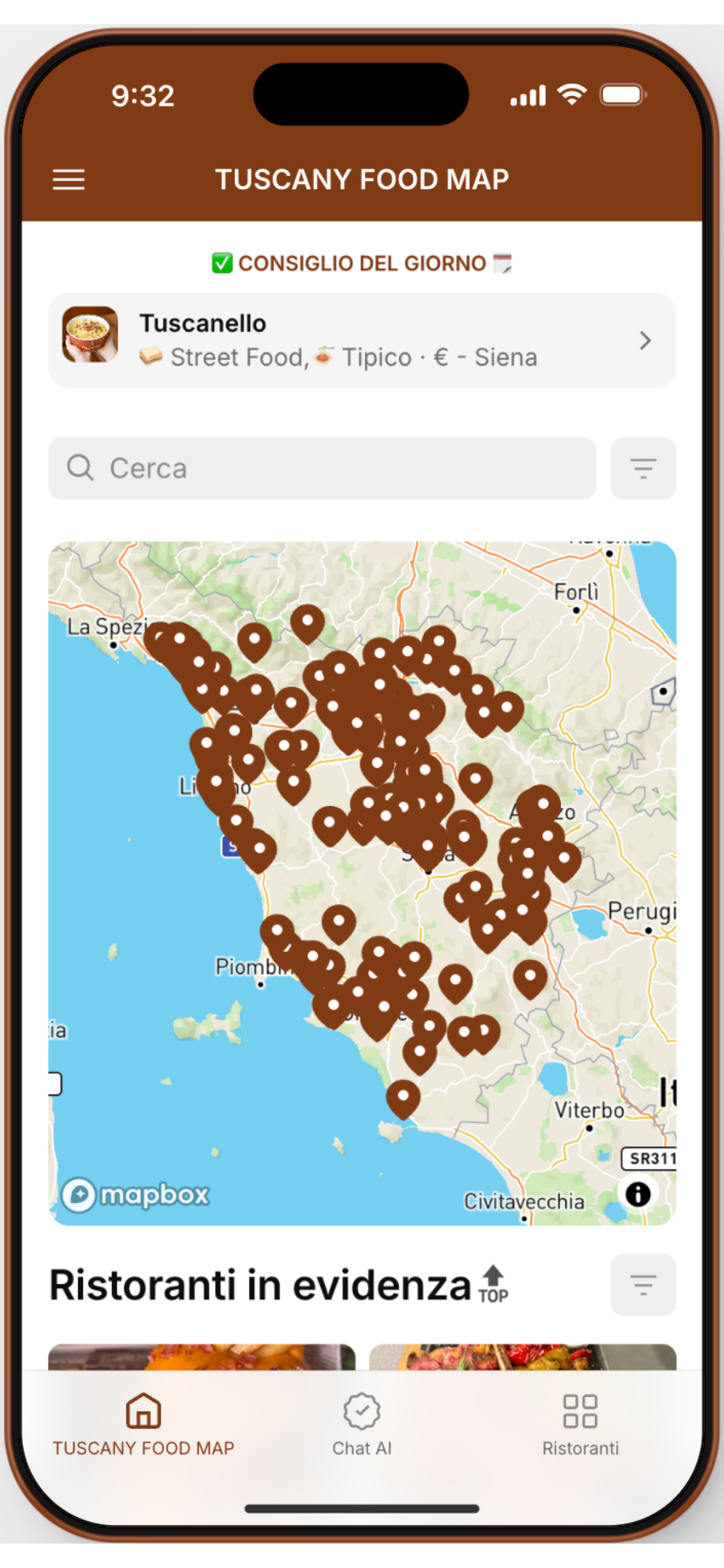 Tuscany Food Map