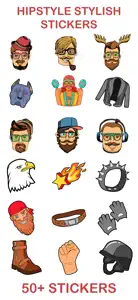 Hipster Stylish  Stickers screenshot #1 for iPhone