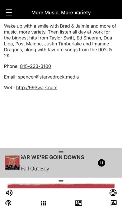 99.3 WAJK iPhone screenshot 3 - Entertainment app