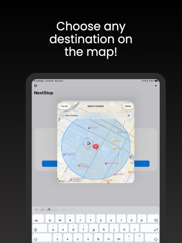 NextStop: Train & GPS Alarm iPad screenshot
