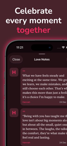 Love Counter & Tracker - Amora iPhone screenshot