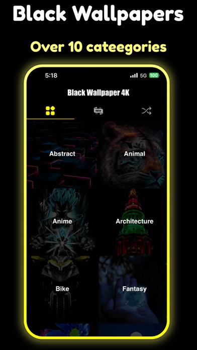 Black wallpaper 4k neon photos Screenshot