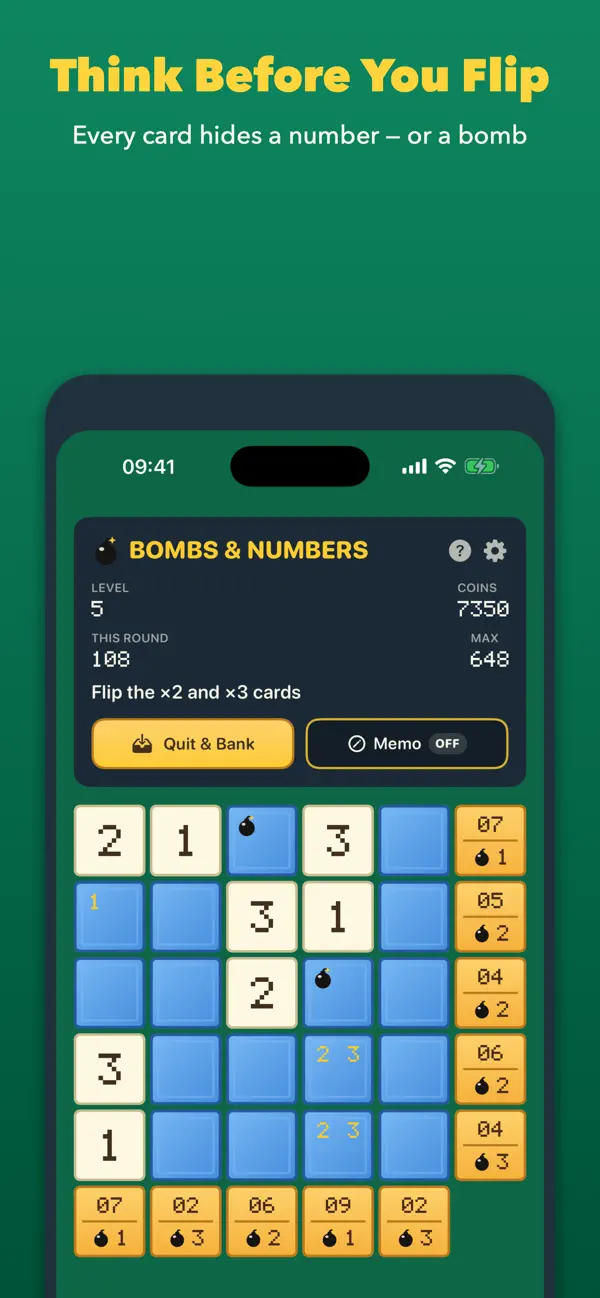 Screenshot #1 pour Voltorb flip - bombs & numbers
