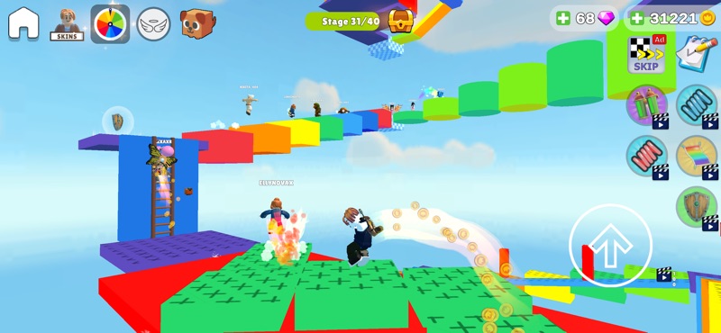 Obby run Parkour games juego screenshot 5