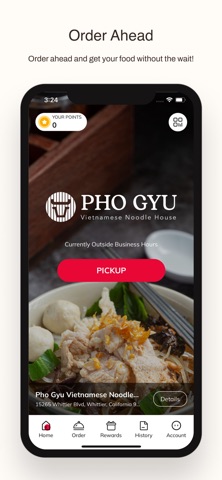 Pho Gyu CA iPhone screenshot