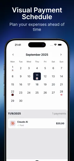 Subscription Planner - Crisby iPhone Ekran Görüntüsü 3