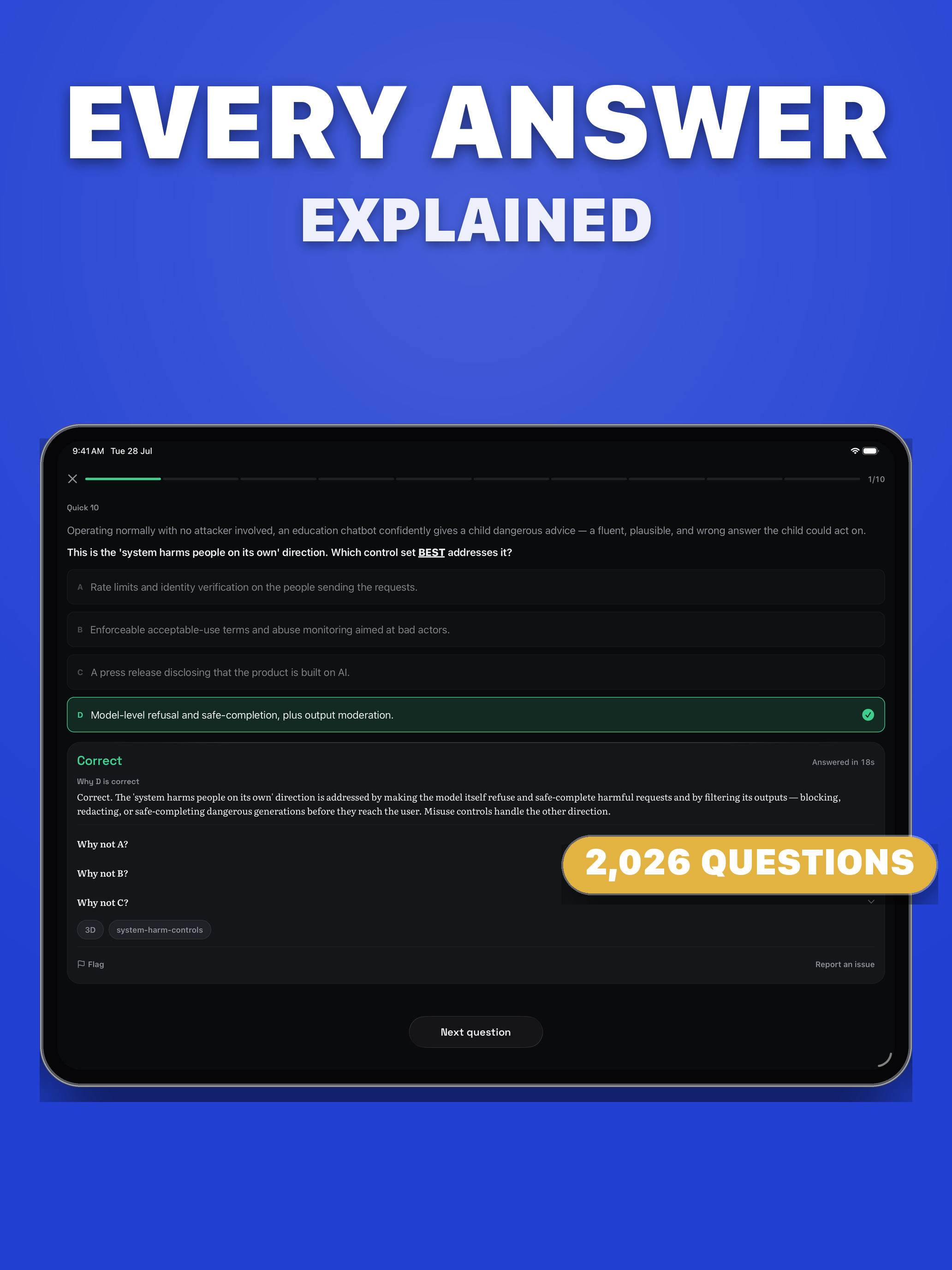 AAISM Exam Prep: AI Security screenshot 7