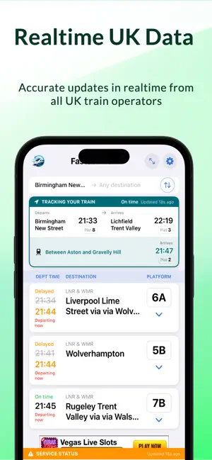 Fastest Train: UK Live Trains screenshot 3