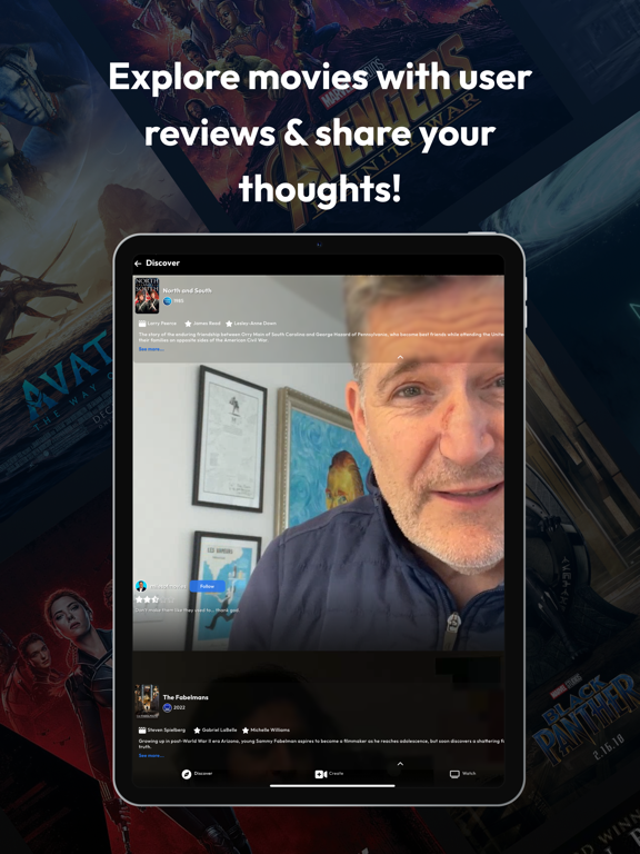 Reelay: Start Watching iPad screenshot 1 - Social Networking app