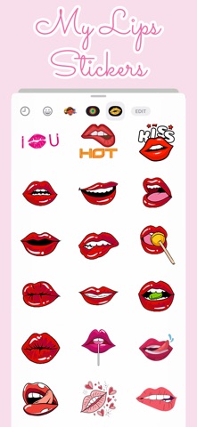 My Lips Stickers iPhone screenshot