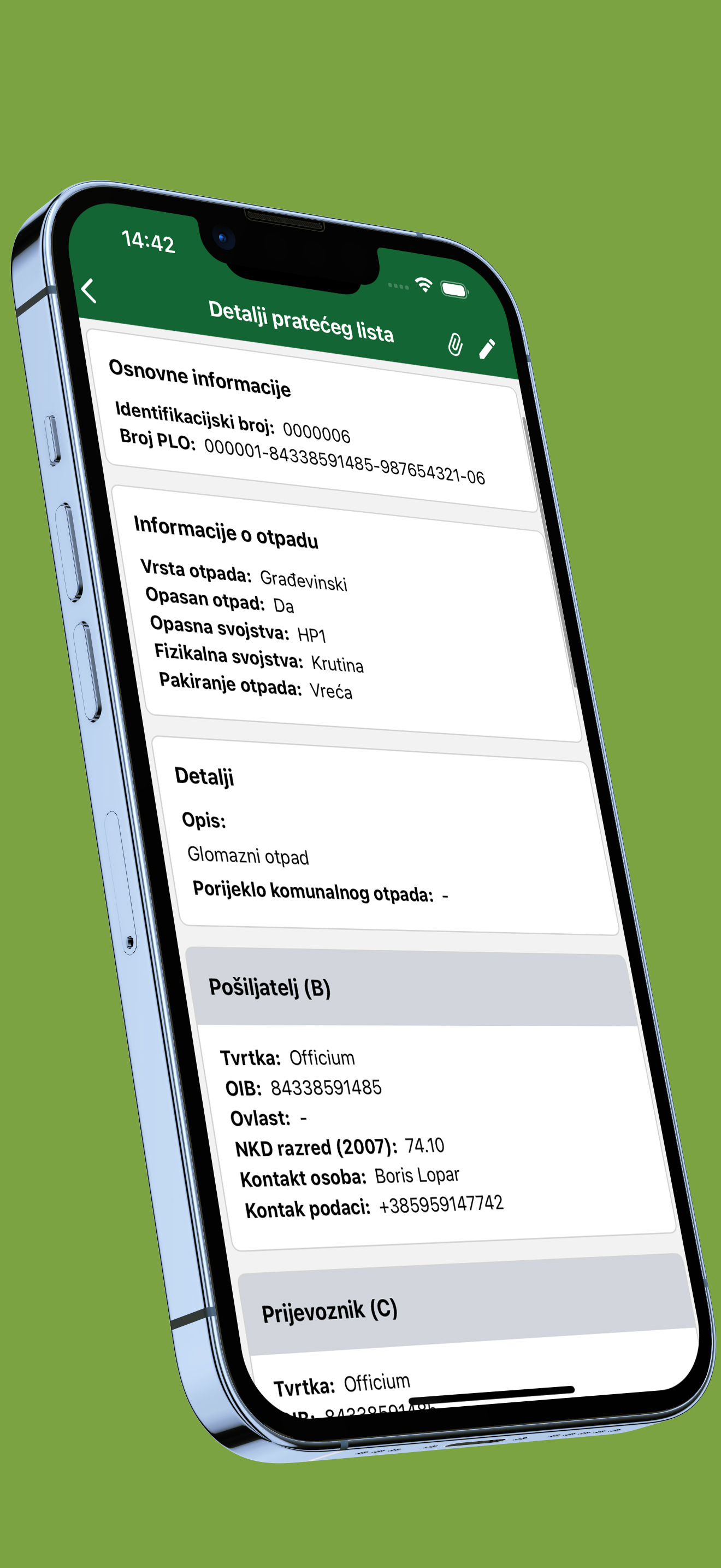 Officium WasteManager screenshot 3