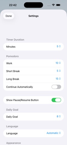 Five Minutes App Screenshot 3 of 3