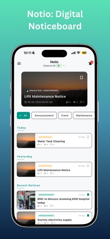 Notio - Digital Notice Board screenshot