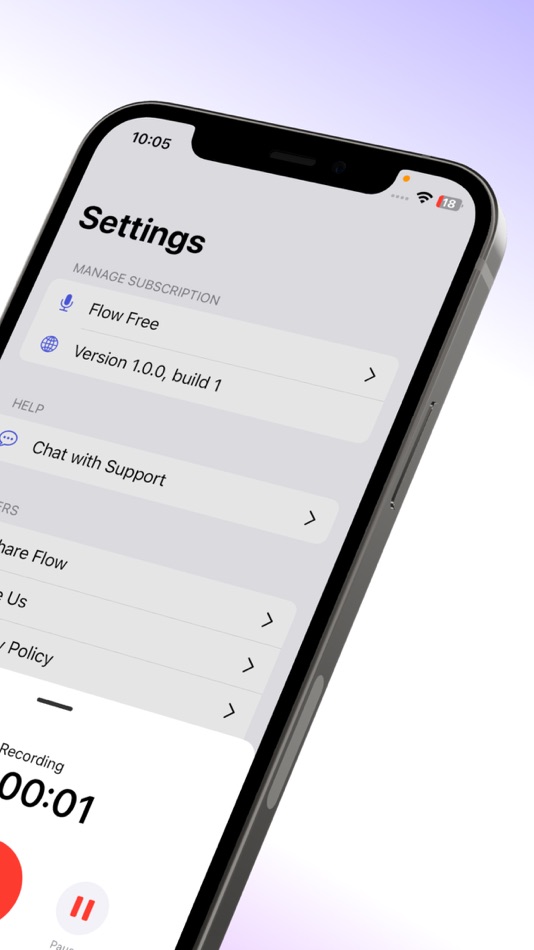 #2. Flow AI: Voice Note Taker App (iOS) 由: RHO APPS