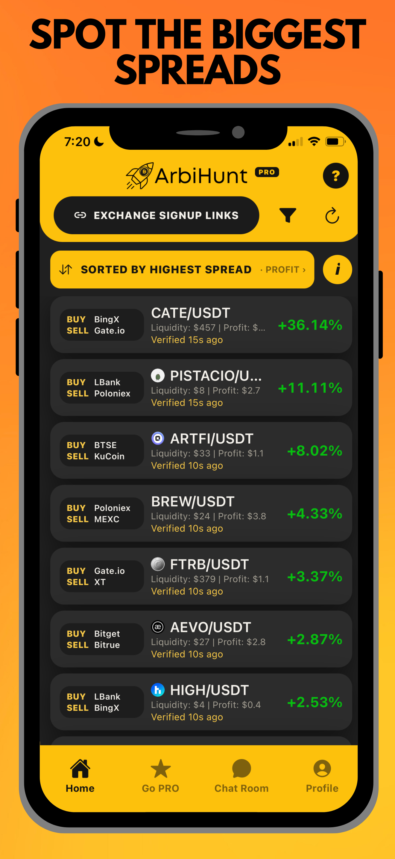 ArbiHunt - Crypto Arbitrage