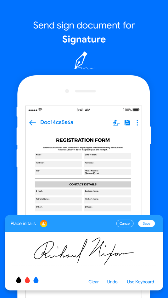 #5. Document Sign (iOS) 게시자: SWAINFO SOLUTIONS
