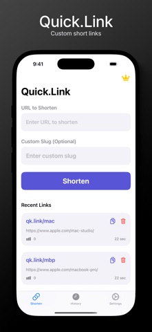 Quick.Link iPhone screenshot 1