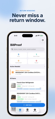 BillProof: Warranty Tracker Screenshot 4 of 8