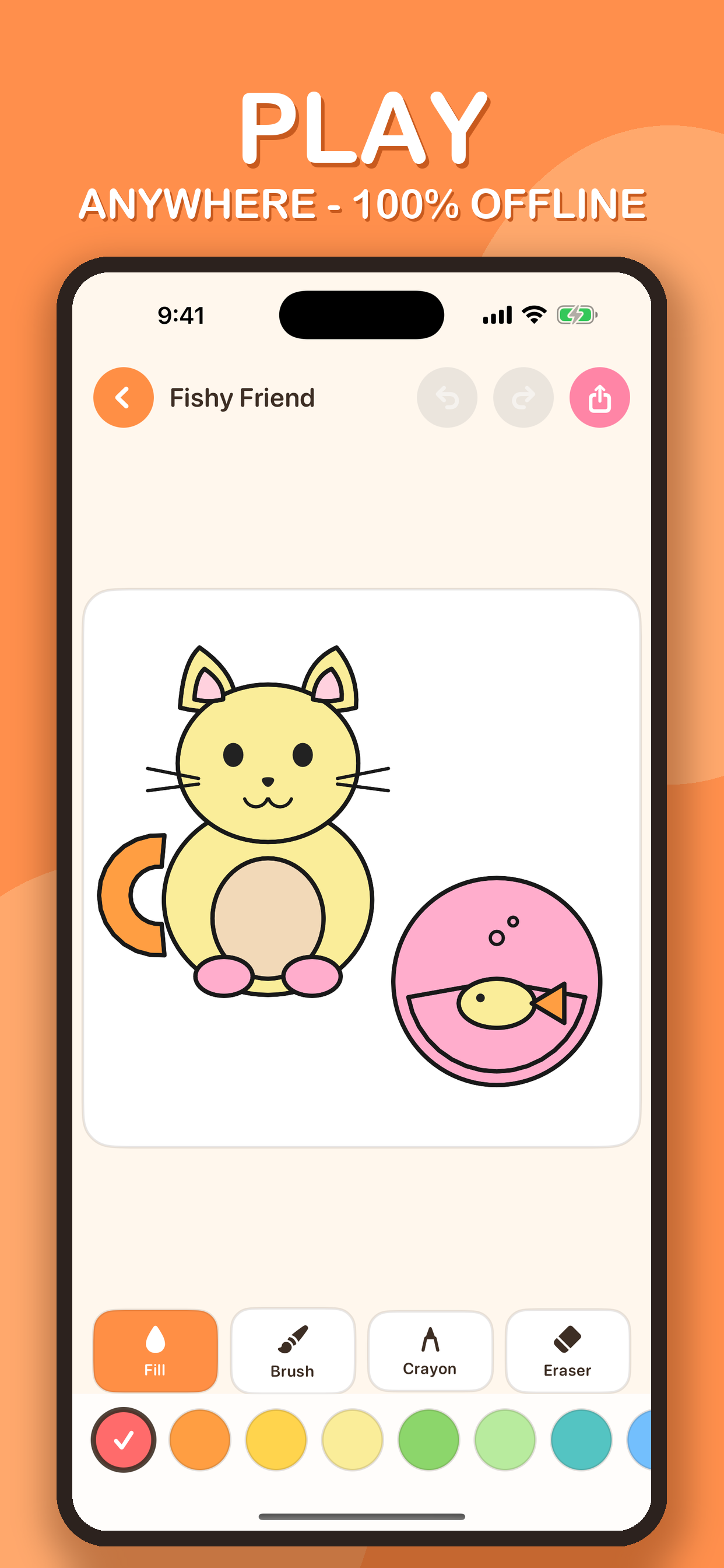 Cat Coloring Book for Kids screenshot 5