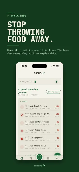 Food Expiry Tracker : SHELF screenshot 1