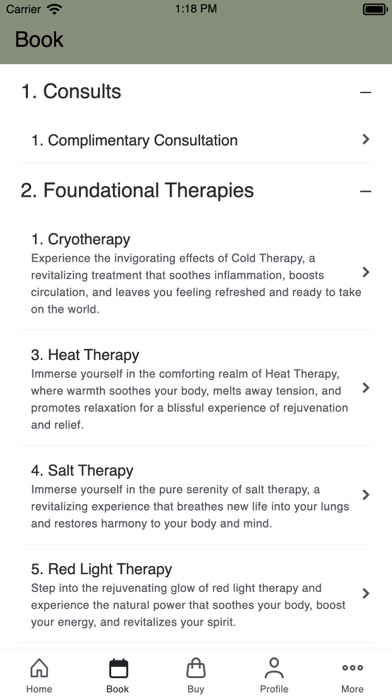 The Covery Wellness Spa Screenshot