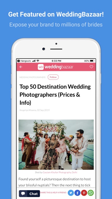 WeddingBazaar Partners Screenshot