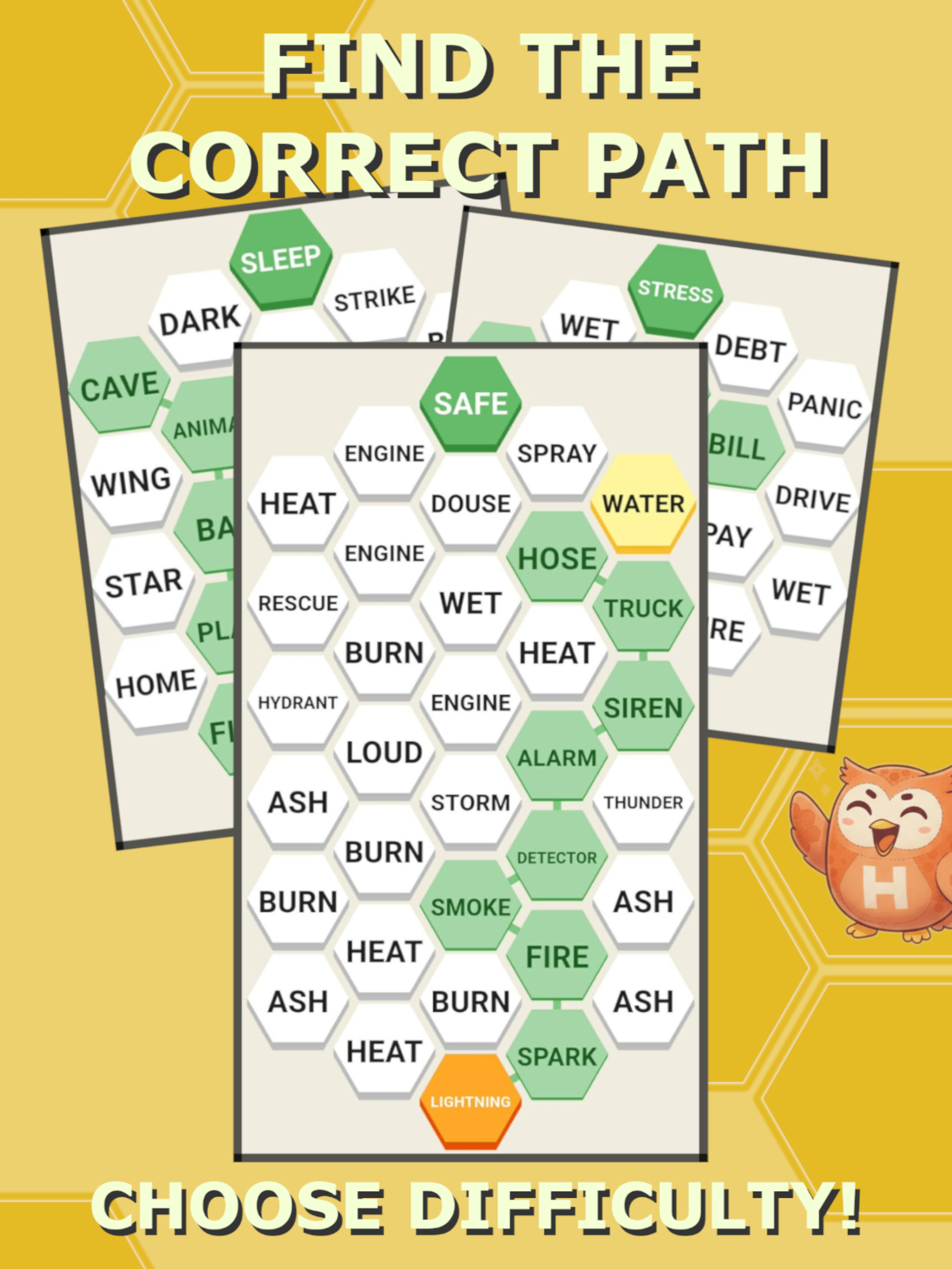 HexPath: Word Chain Puzzle