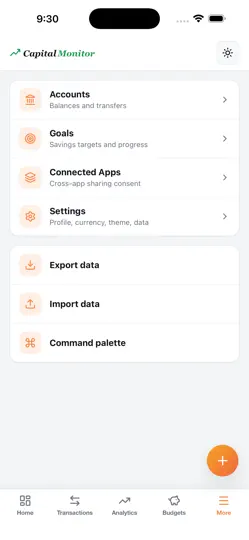 Capture d'écran de Capital Monitor: Budget App sur iPhone 5