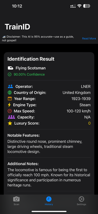 Train Identifier: AI Scanner Screenshot 5 of 9