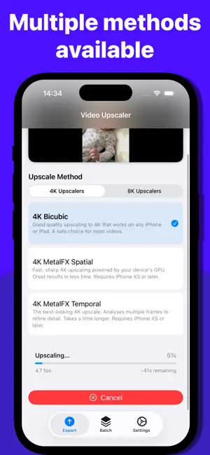 Video Upscaler - 4K & 8K screenshot 3